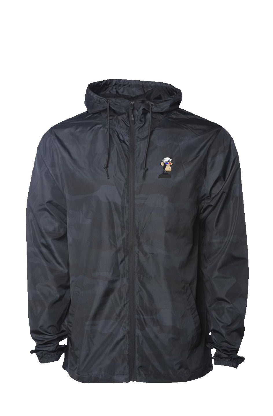 Black Camo Water Resistant Windbreaker feat BAYC #2783