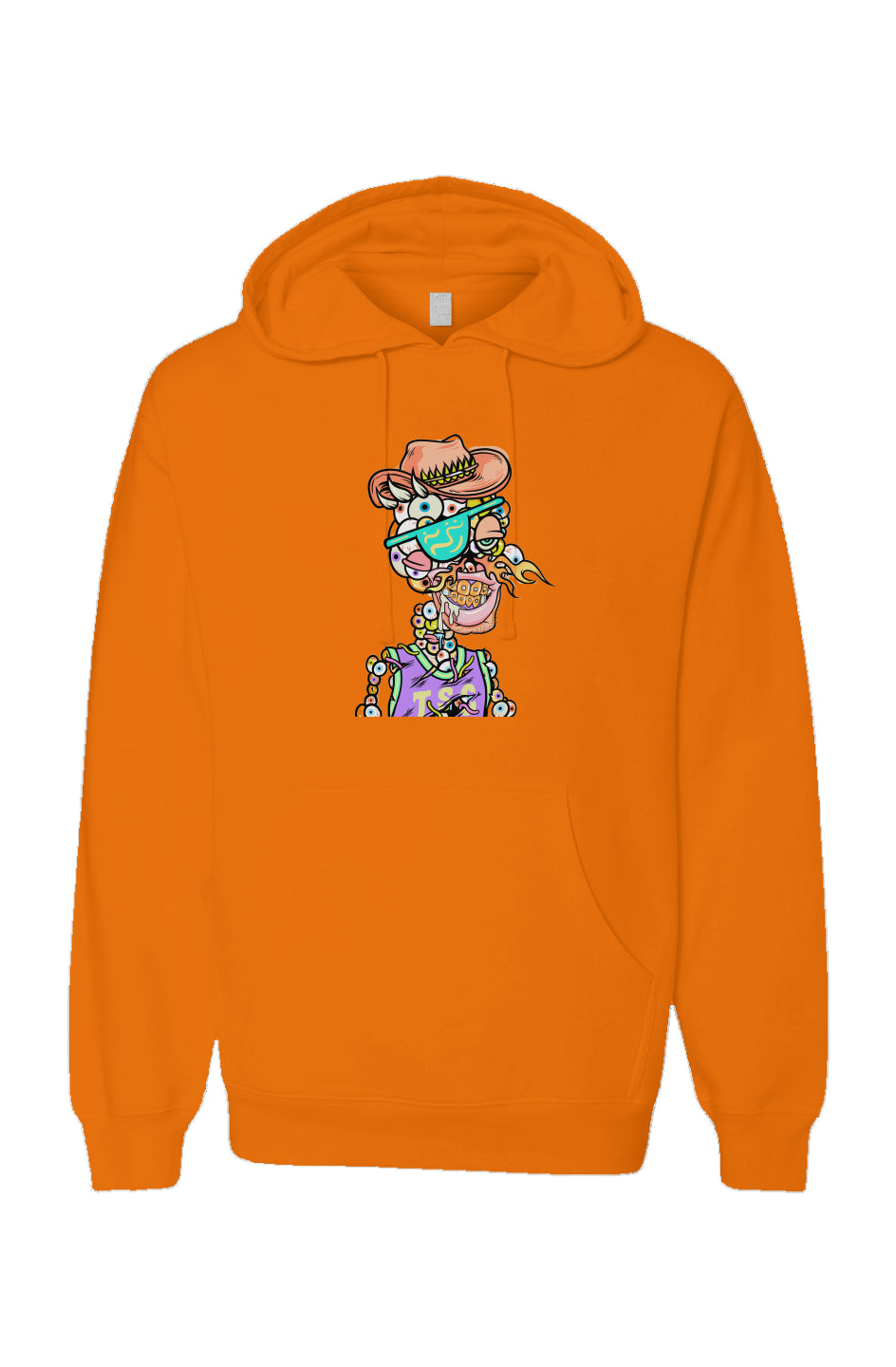 Neon Pullover Hoodies feat Toxic Skulls Club #9872