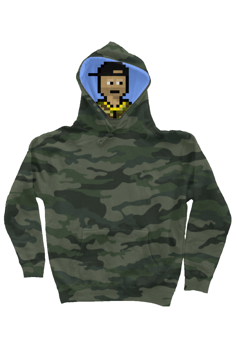 Camo Independent Heavyweight Hoodie feat. Nakamigos #12679