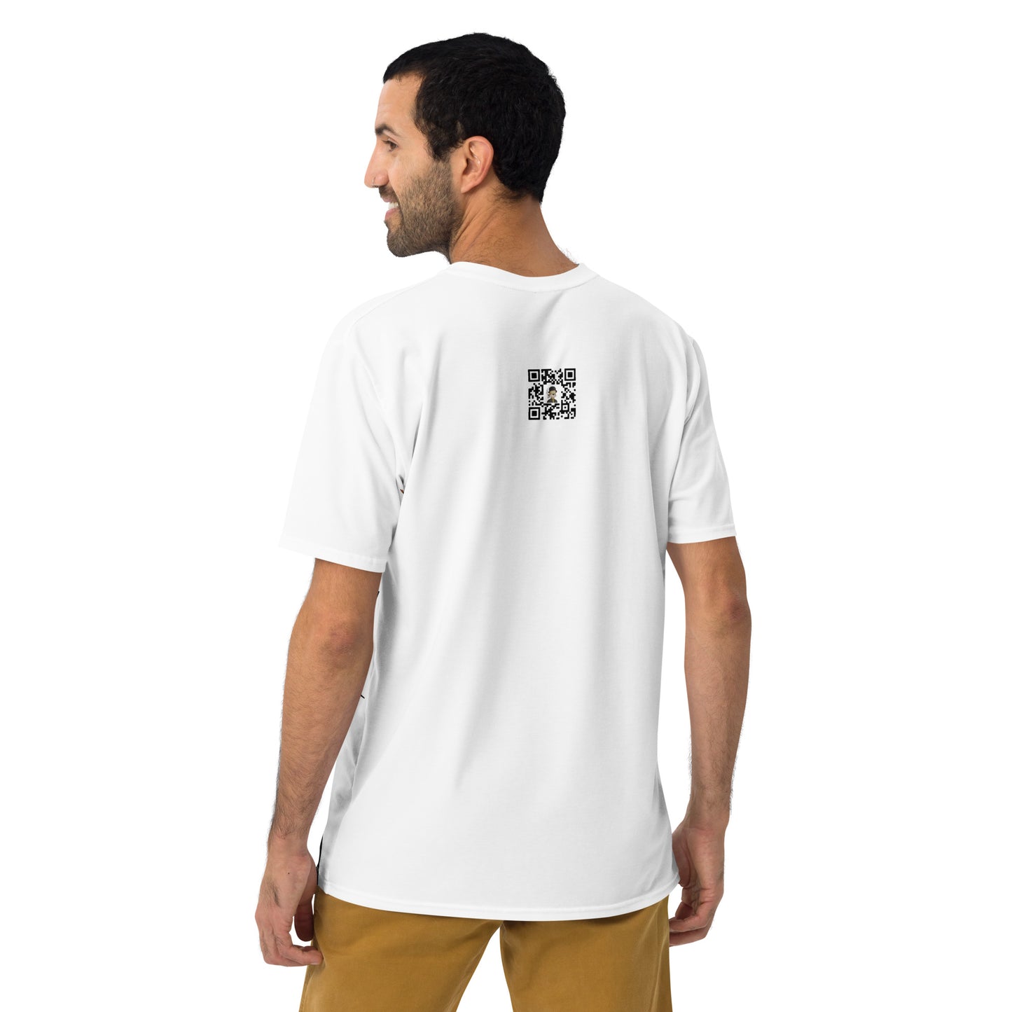 All-Over t-shirt feat. TOON #3078 (rear QrCode NFT URL)