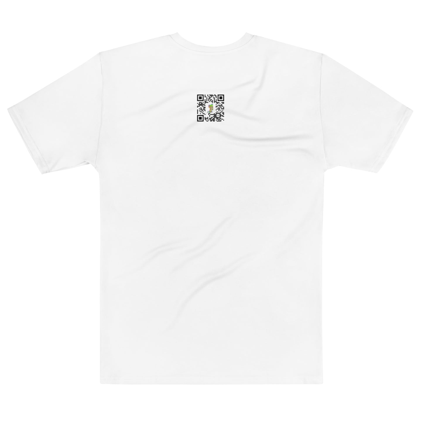 All-Over t-shirt feat. MAYC #9904 (rear QrCode NFT URL)