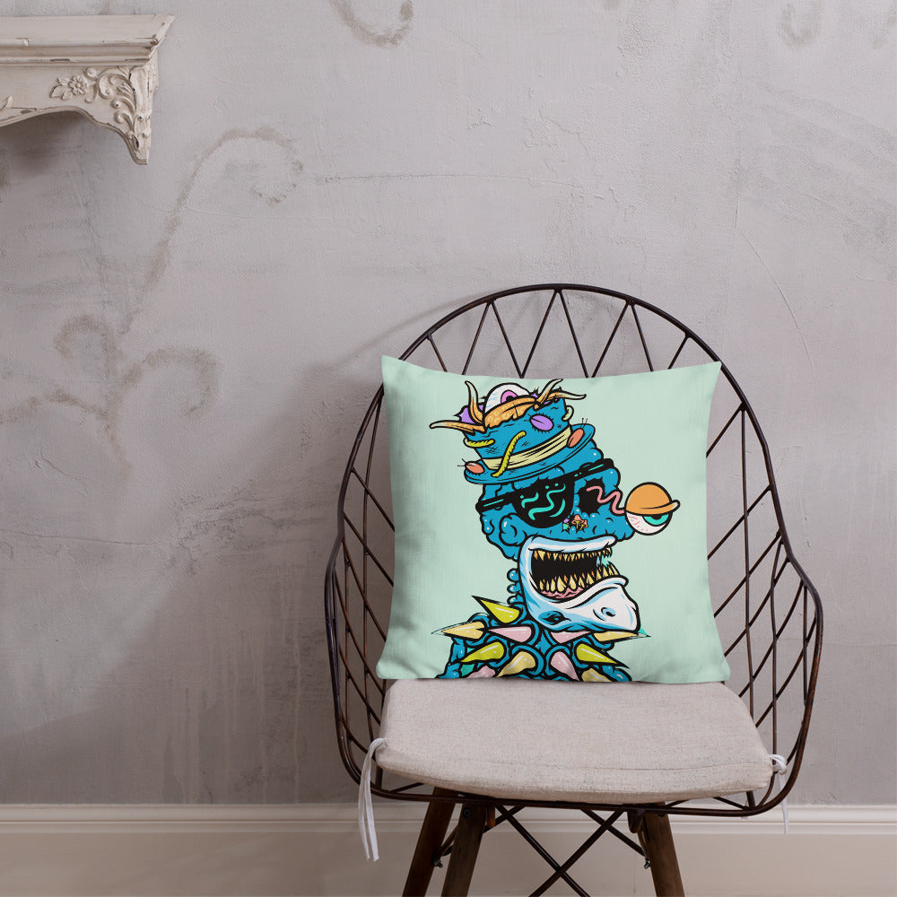 Premium Pillow feat Toxic Skulls Club #8398