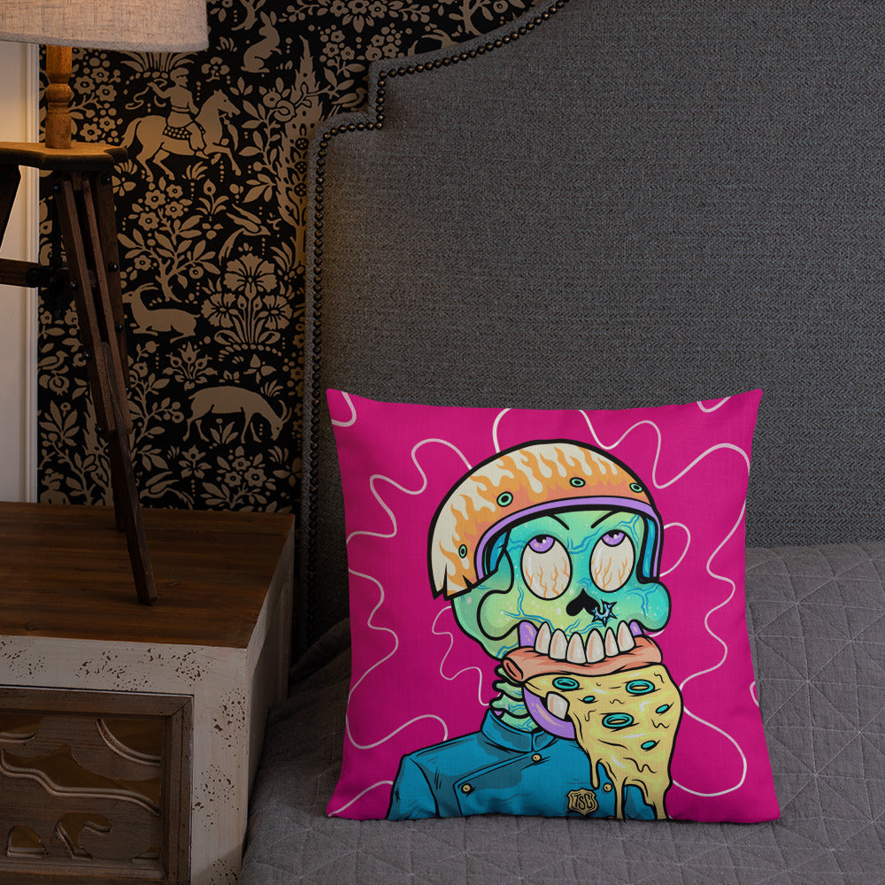Premium Pillow feat Toxic Skulls Club #366
