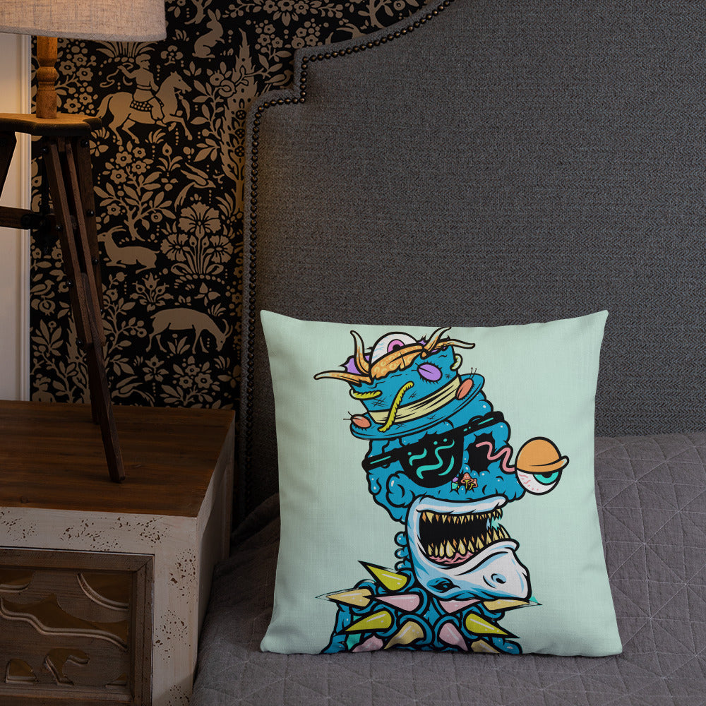 Premium Pillow feat Toxic Skulls Club #8398