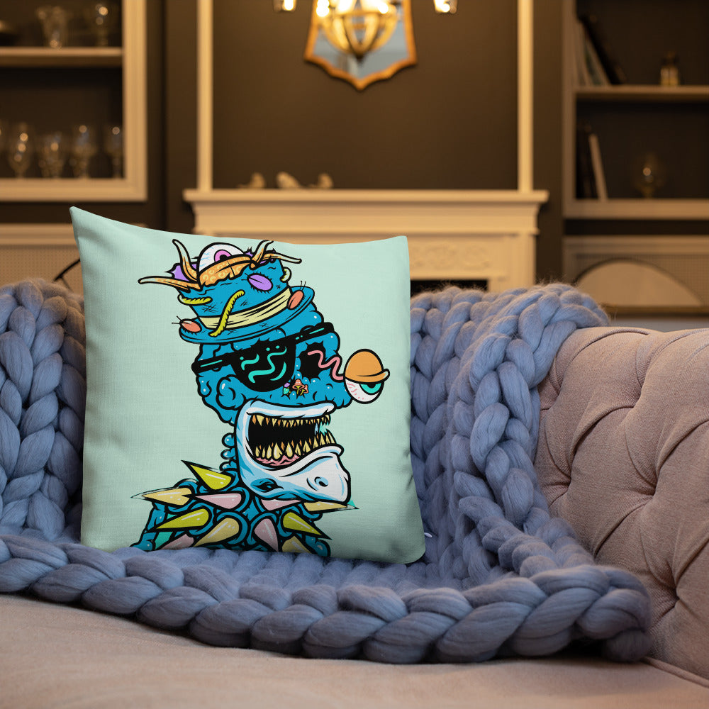 Premium Pillow feat Toxic Skulls Club #8398