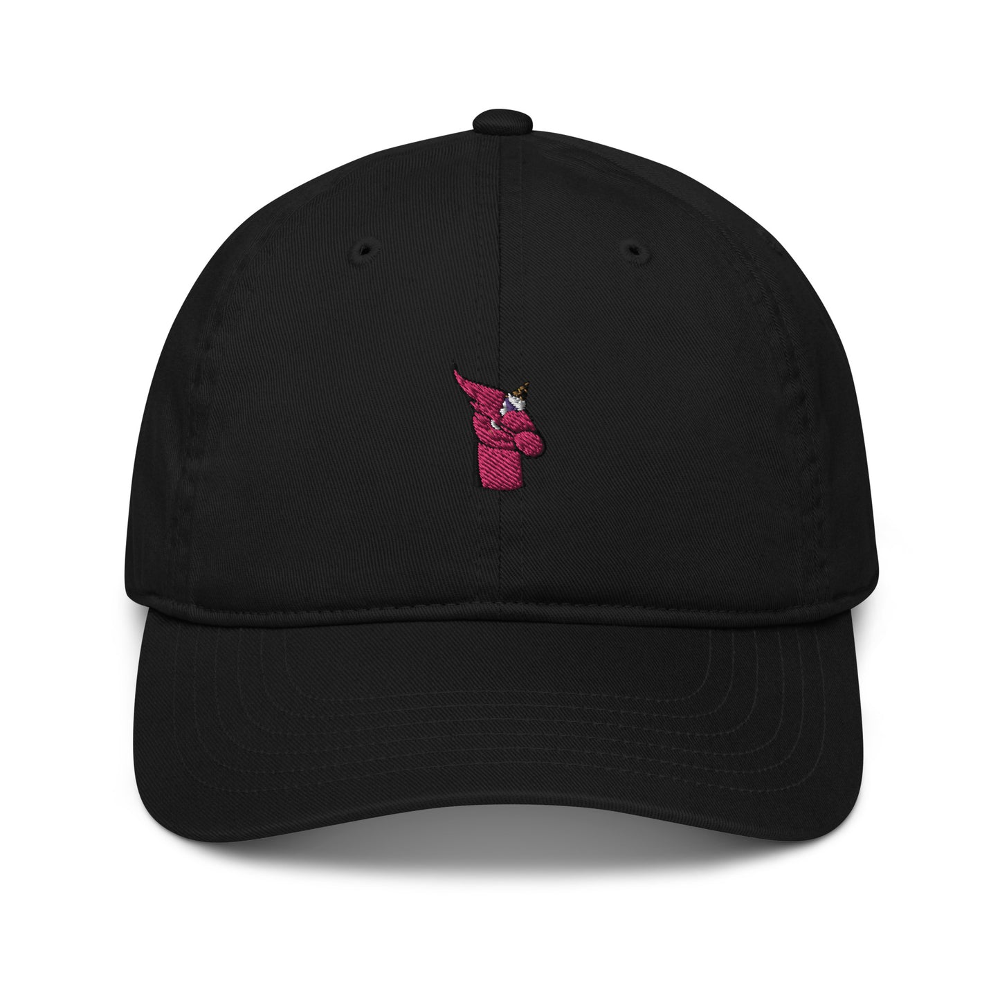 Organic dad hat feat UNICORN #333D (embroidered)