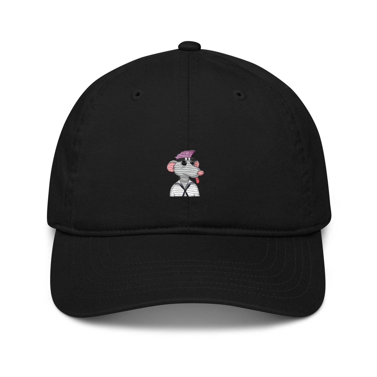 Organic dad hat feat Fat Rat #500 (embroidered)