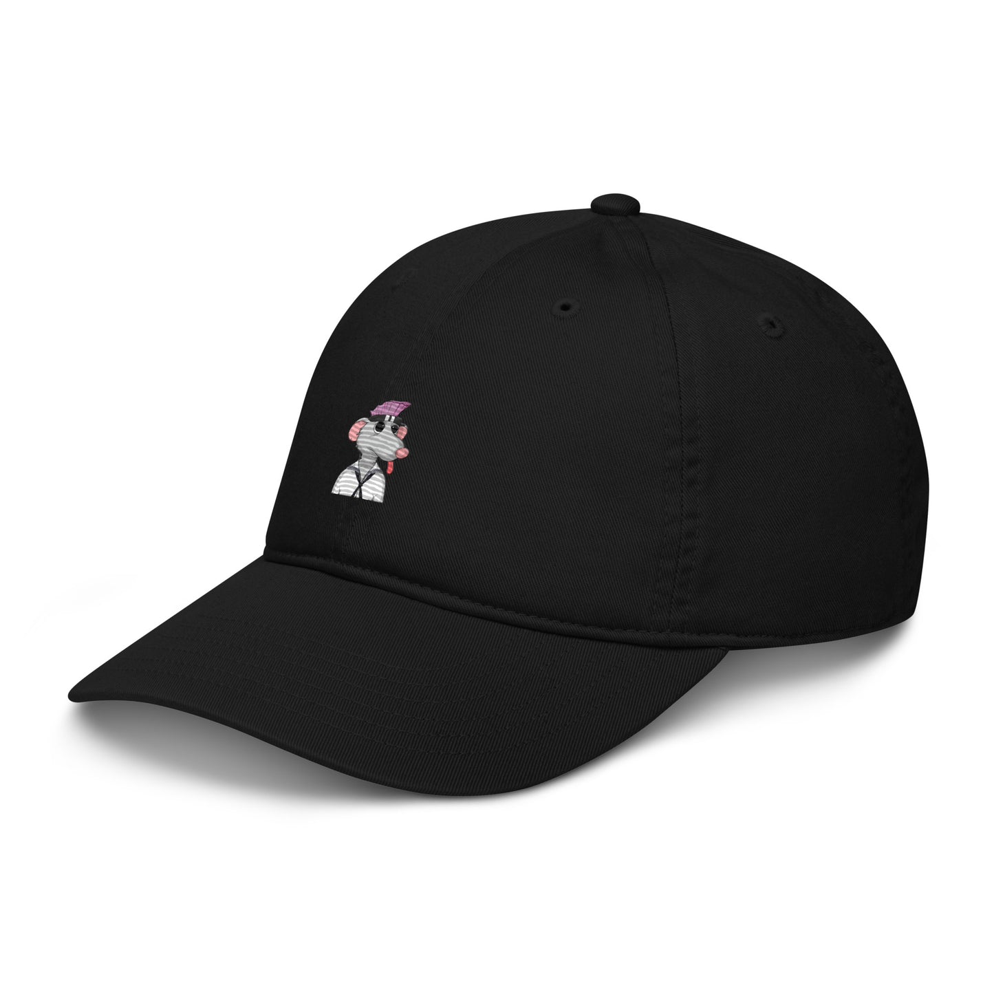 Organic dad hat feat Fat Rat #500 (embroidered)