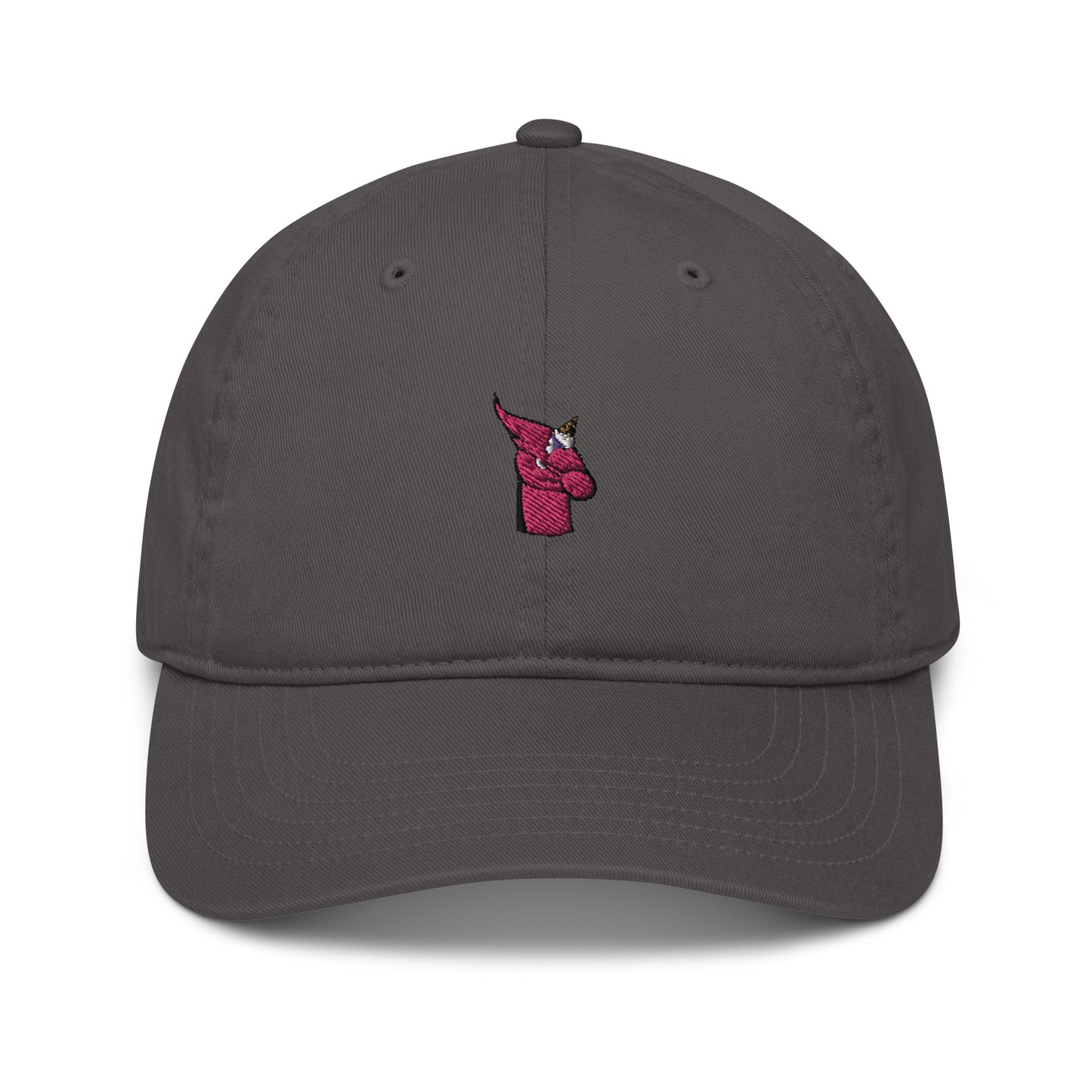 Organic dad hat feat UNICORN #333D (embroidered)