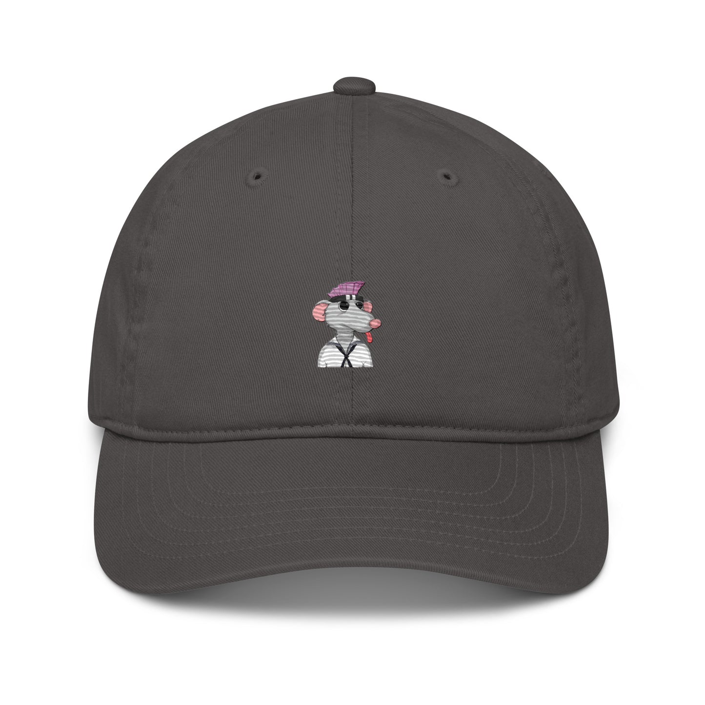 Organic dad hat feat Fat Rat #500 (embroidered)