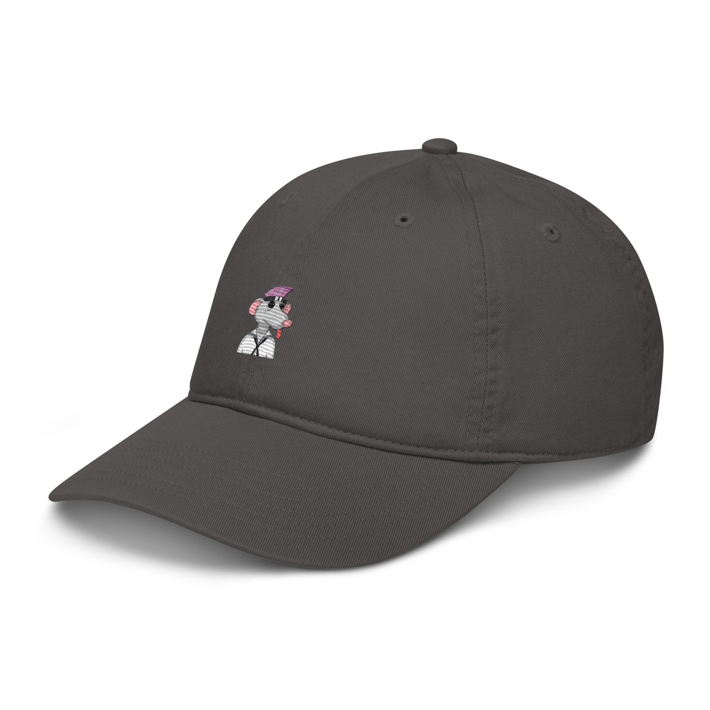 Organic dad hat feat Fat Rat #500 (embroidered)