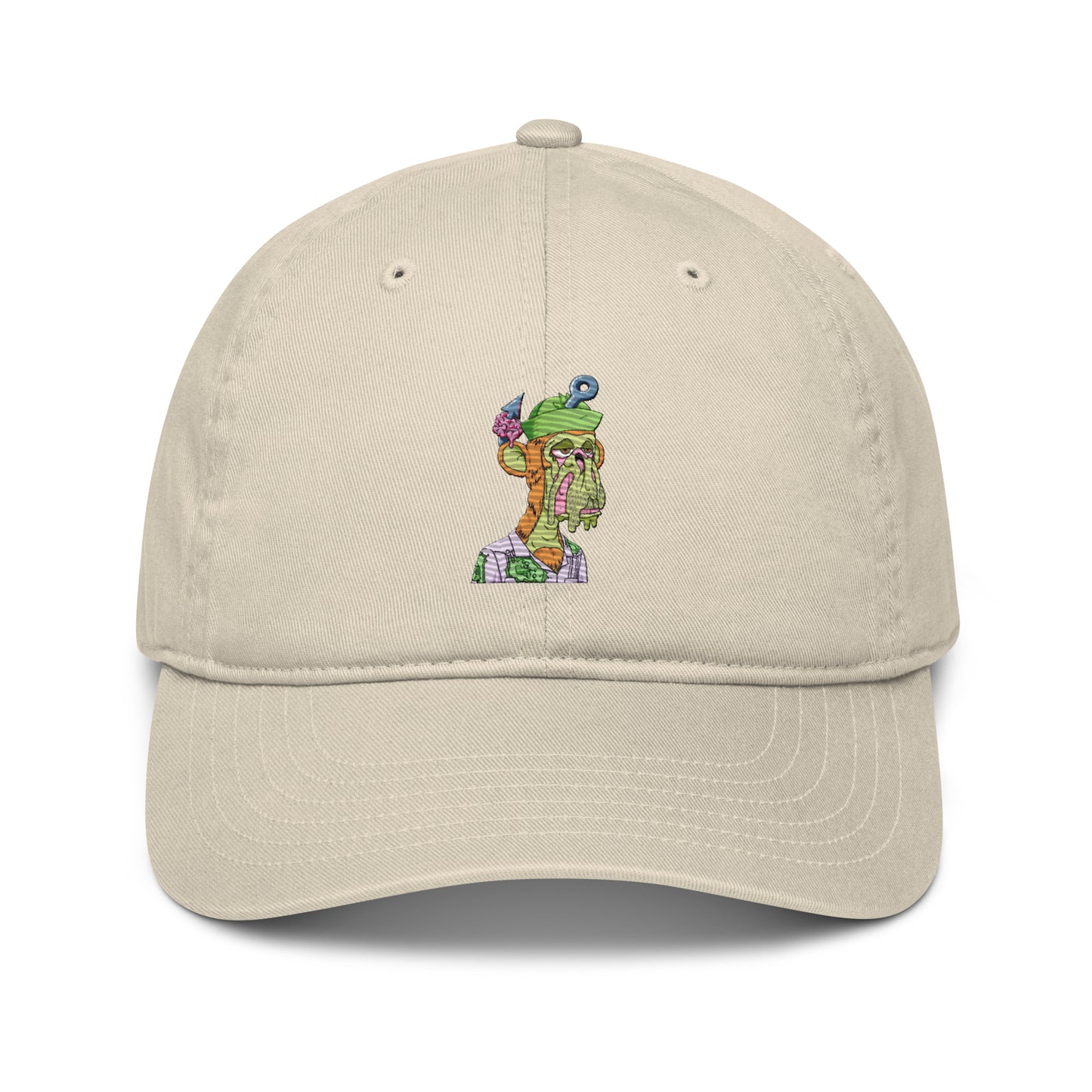 Organic dad hat feat MAYC #9904 (embroidered)