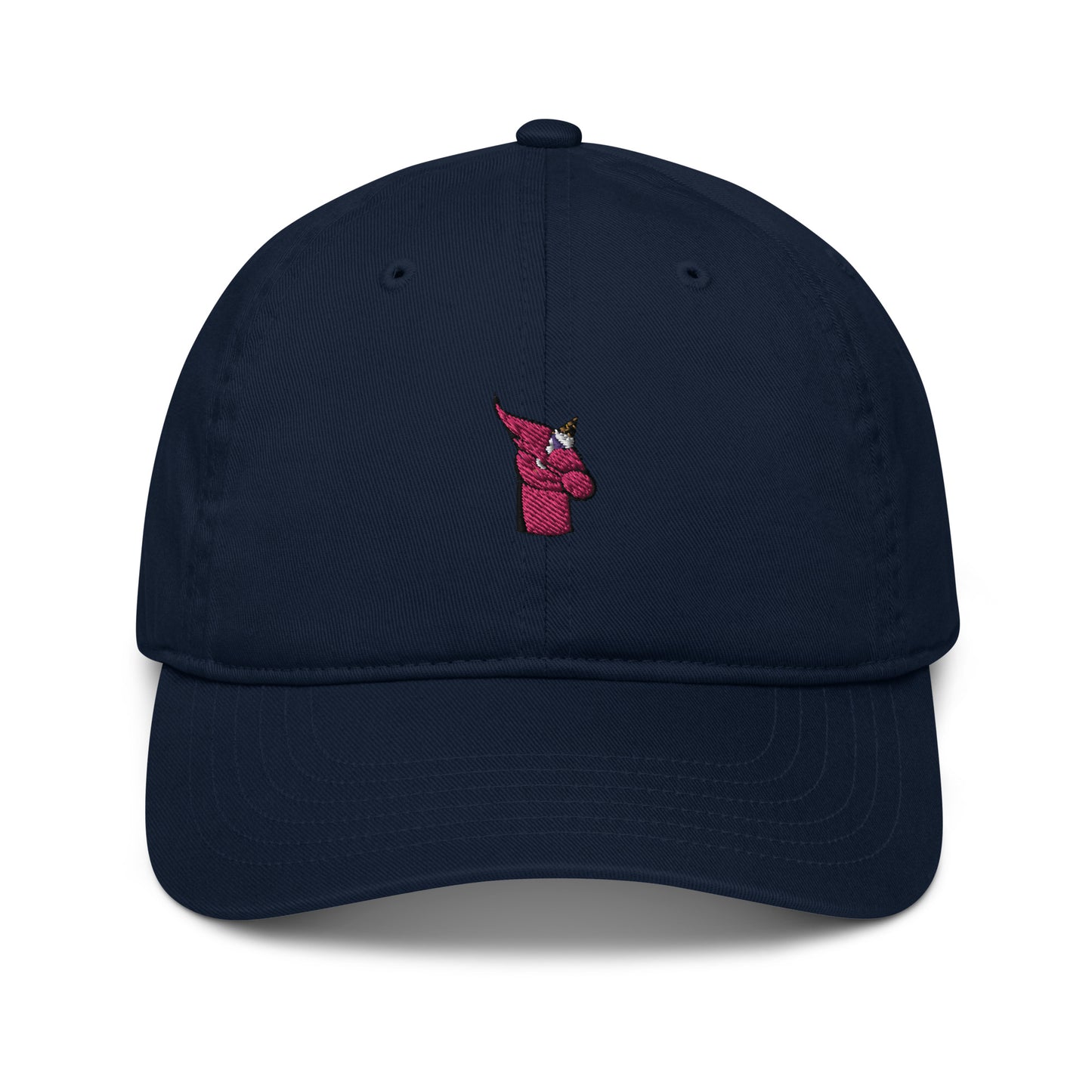 Organic dad hat feat UNICORN #333D (embroidered)