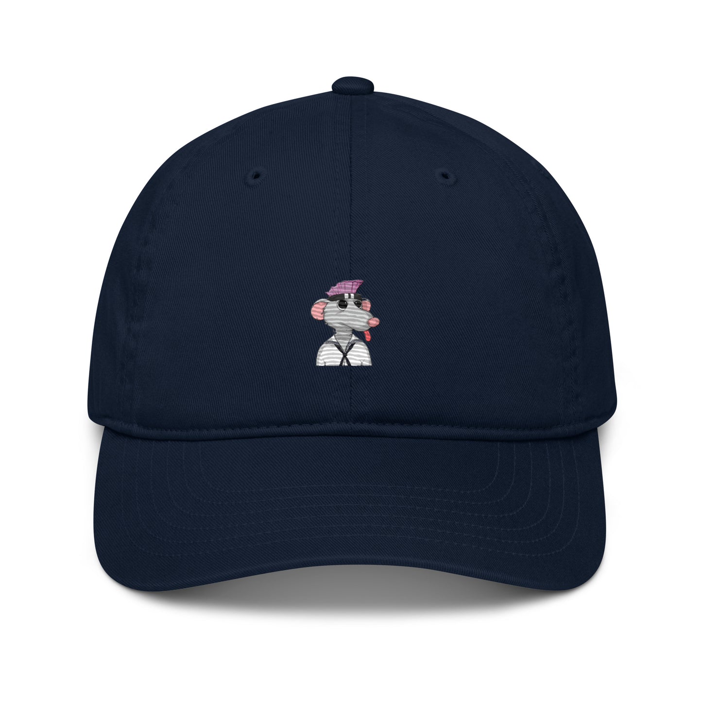 Organic dad hat feat Fat Rat #500 (embroidered)