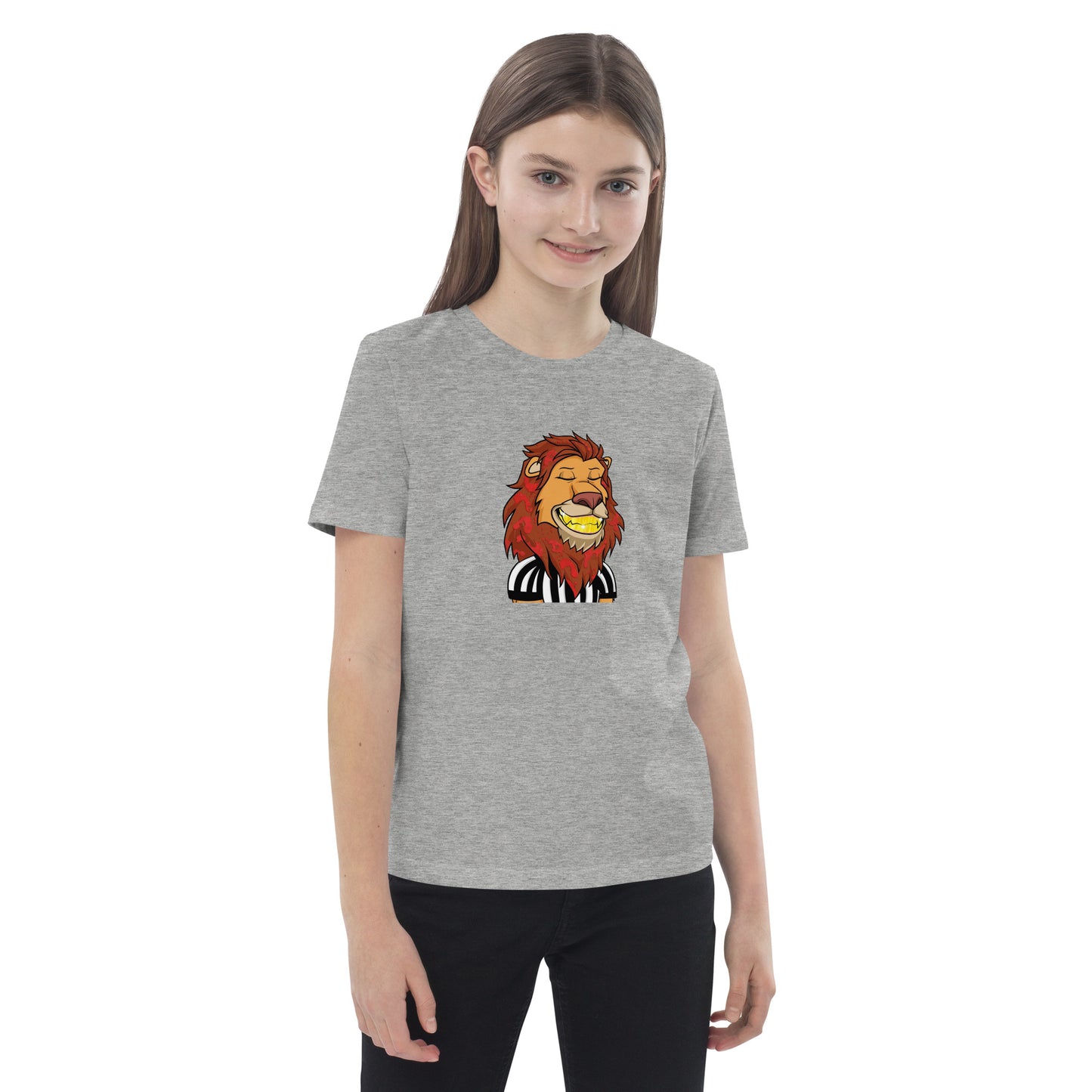 Organic cotton kids t-shirt feat Lazy Lion #1840