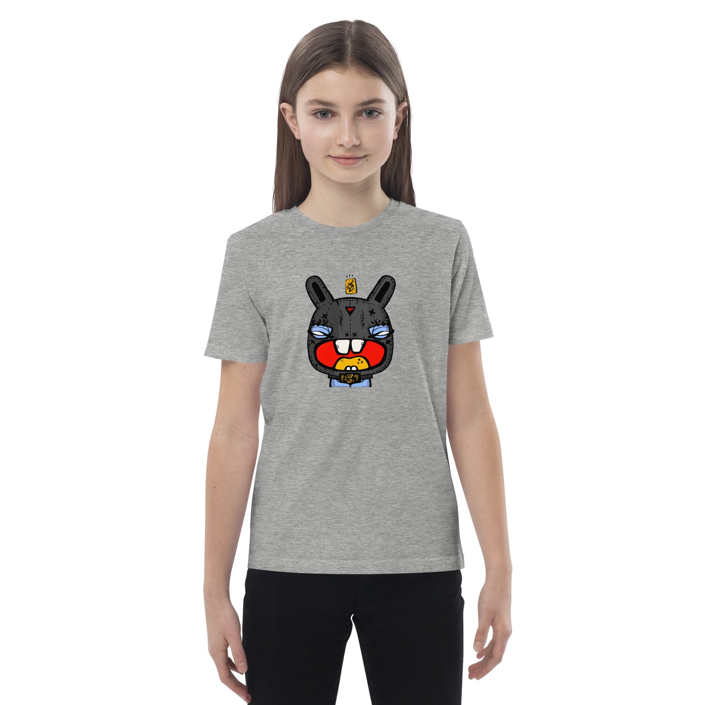 Organic cotton kids t-shirt feat. NFT TKP BAD BUNNY #0978