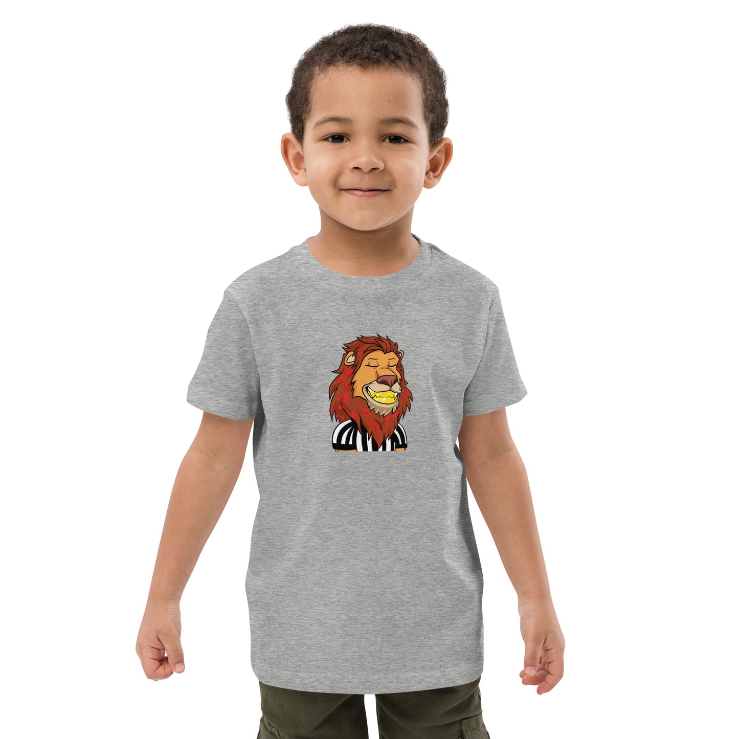 Organic cotton kids t-shirt feat Lazy Lion #1840
