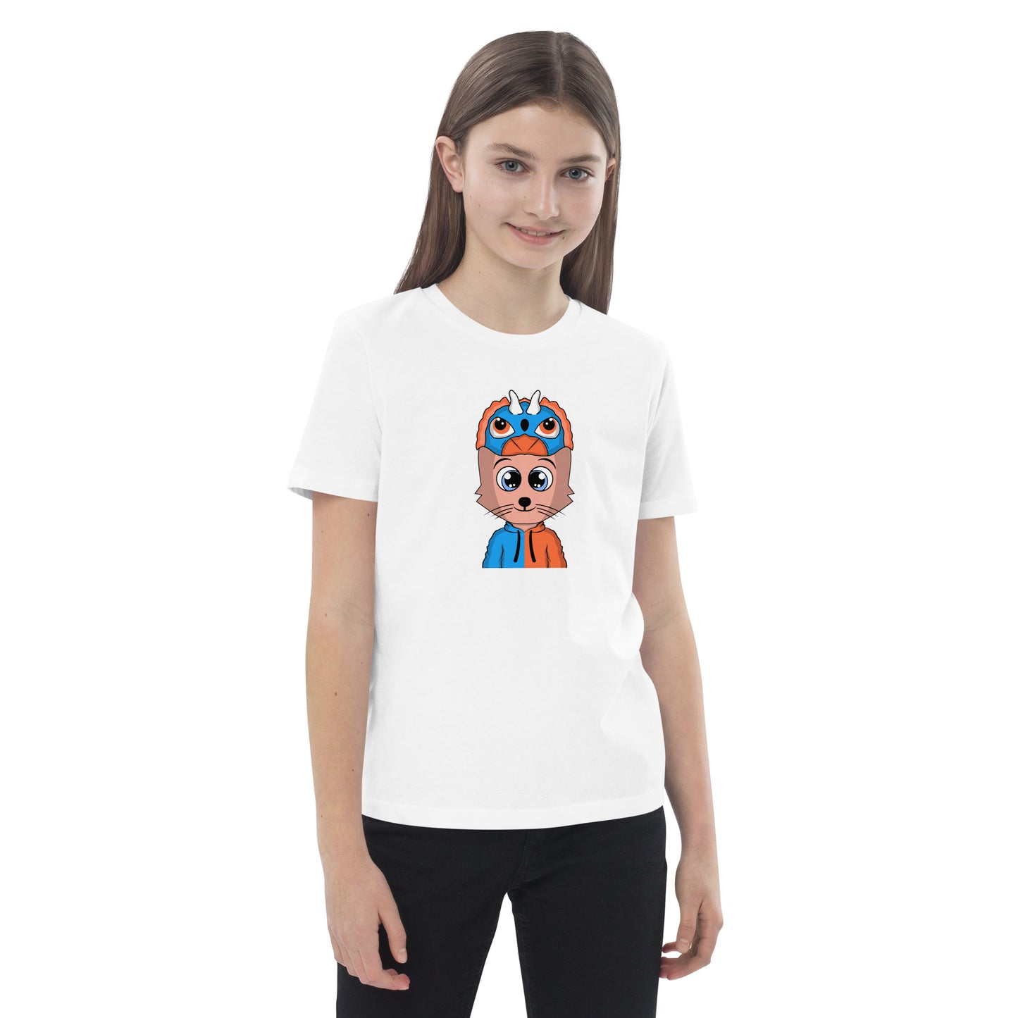 Organic cotton kids t-shirt feat CatsNFT011