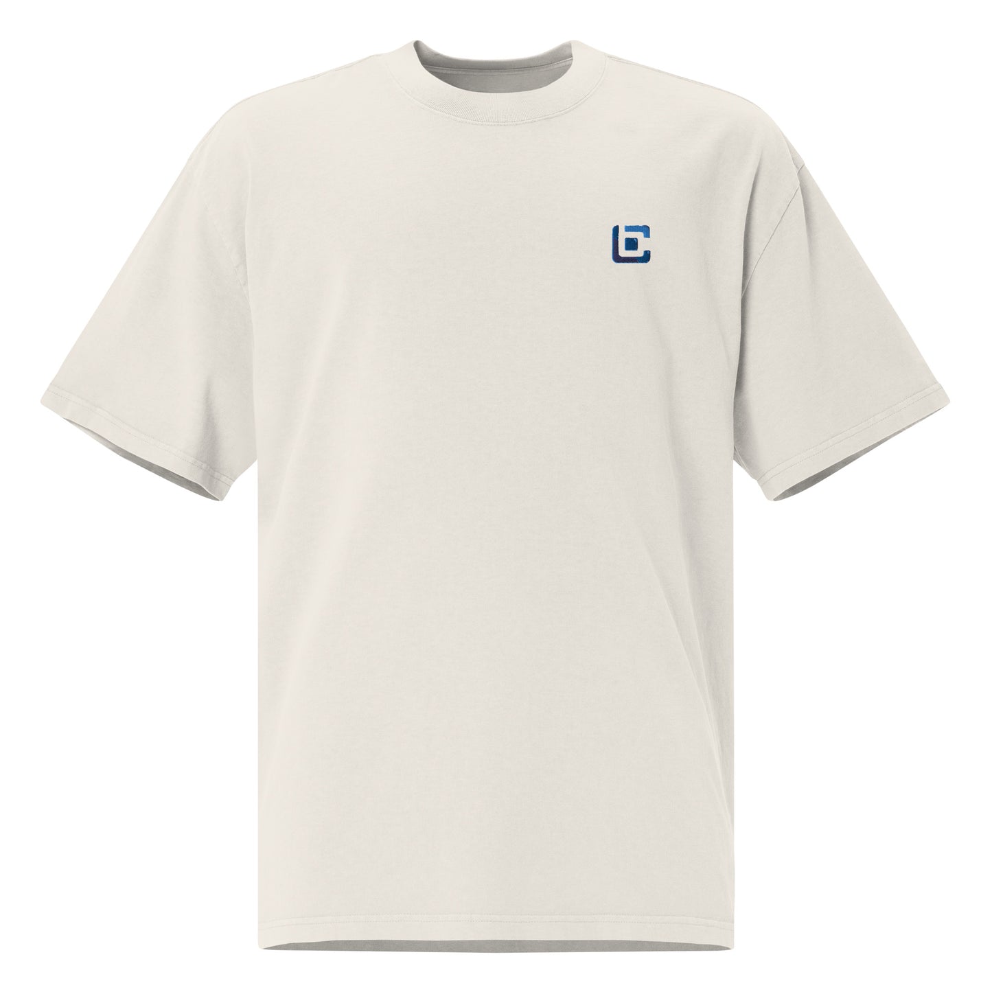Oversized faded t-shirt feat. blokc (embroidered)