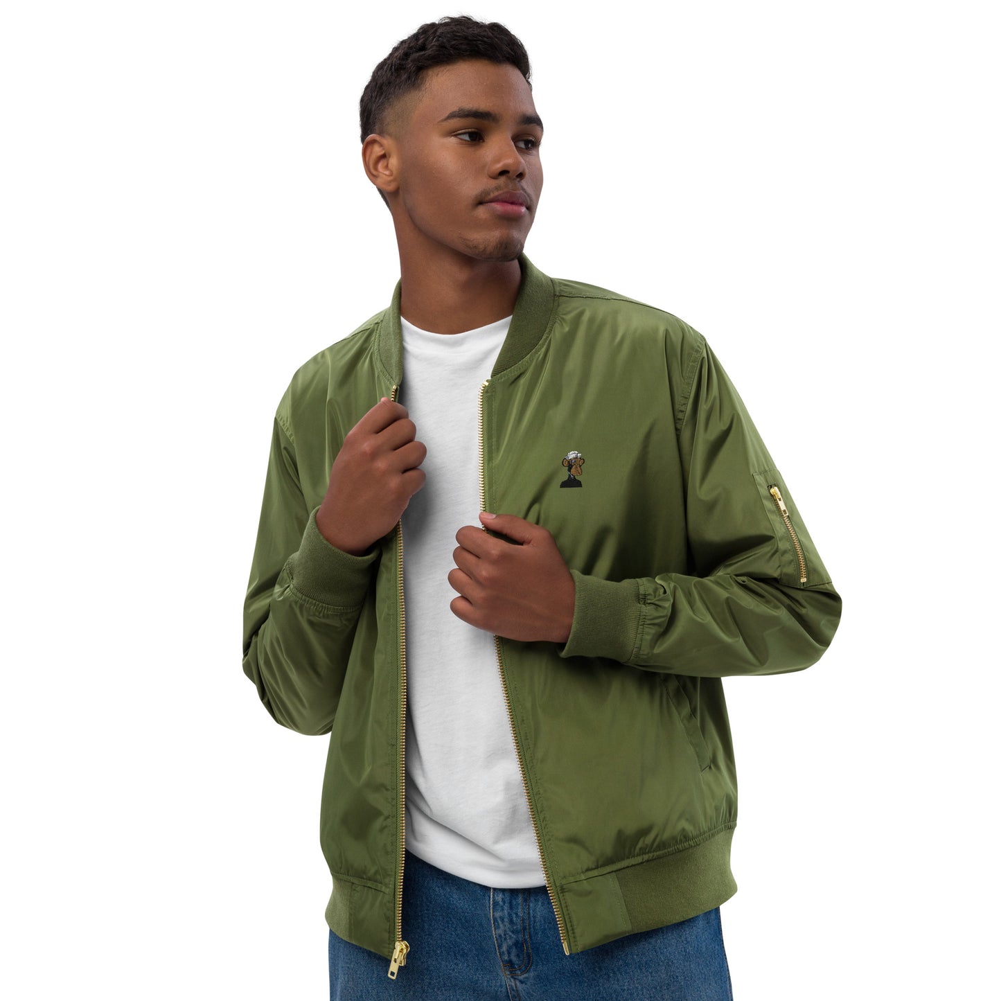 Premium recycled bomber jacket feat BAYC #2783 (embroidered)
