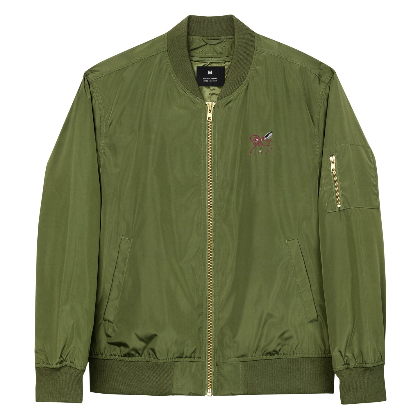 Premium recycled bomber jacket feat rektguy #889 (embroidered)