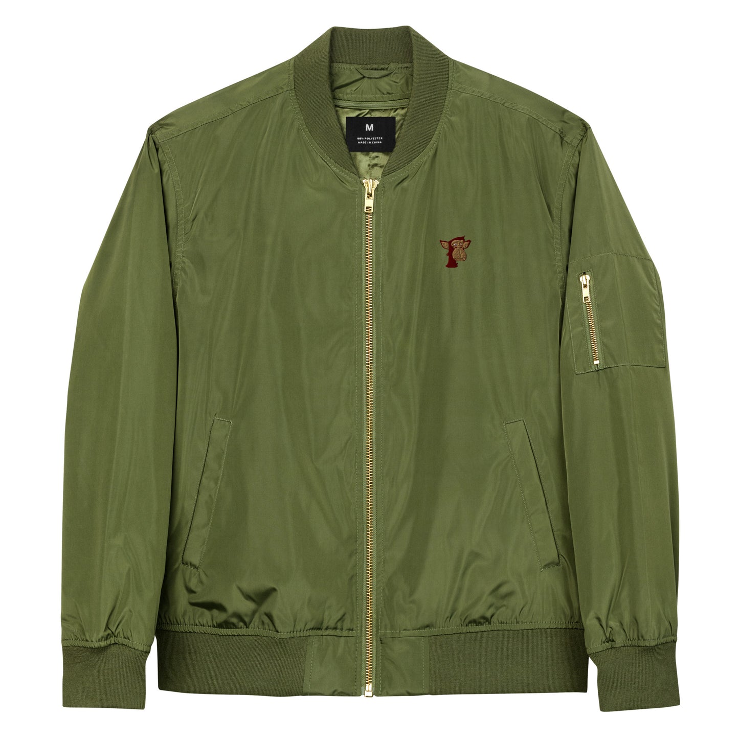 Premium recycled bomber jacket feat Polygon Ape YC #6437 (embroidered)