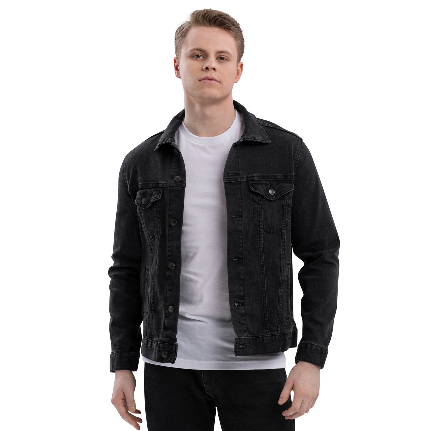 Denim jacket feat DEGEN TOONZ #7949 (embroidered)