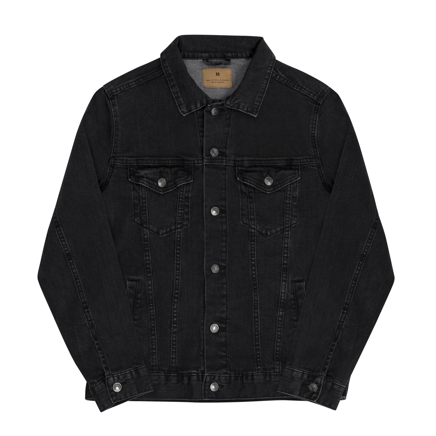 Unisex denim jacket feat. swatches #2985 x chicago (embroidered) - Farcaster
