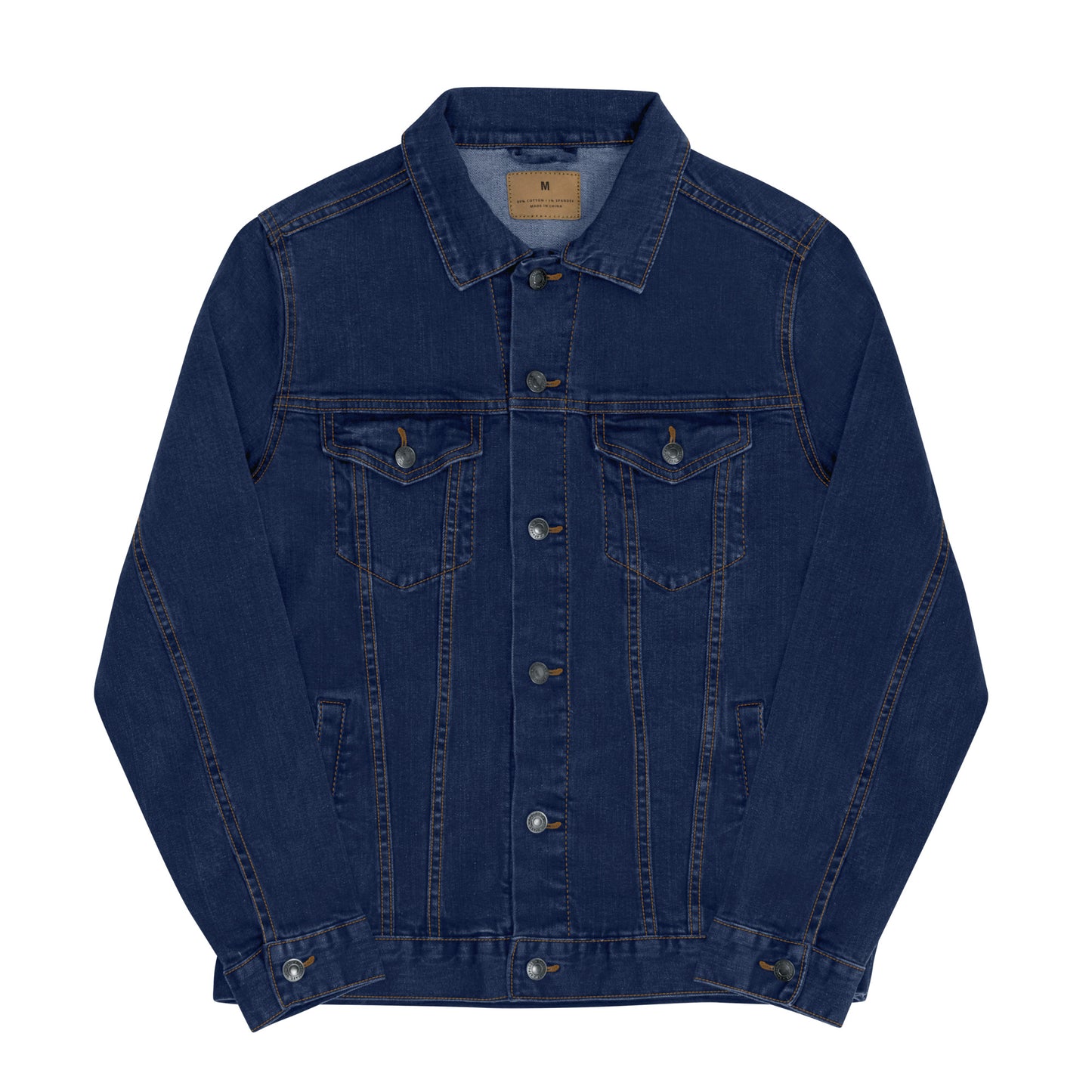 Unisex denim jacket feat. swatches #2985 x chicago (embroidered) - Farcaster