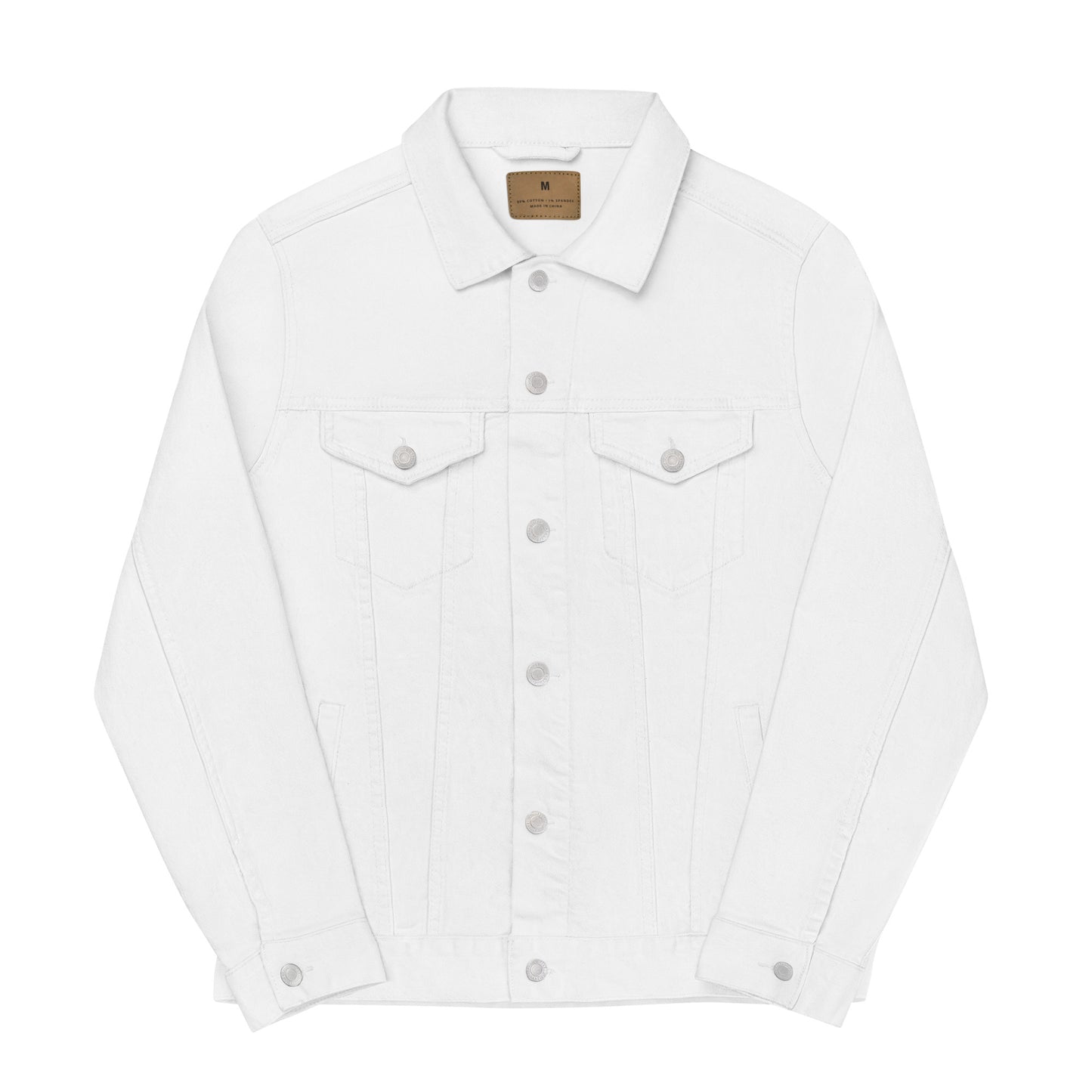 Unisex denim jacket feat. swatches #2985 x chicago (embroidered) - Farcaster