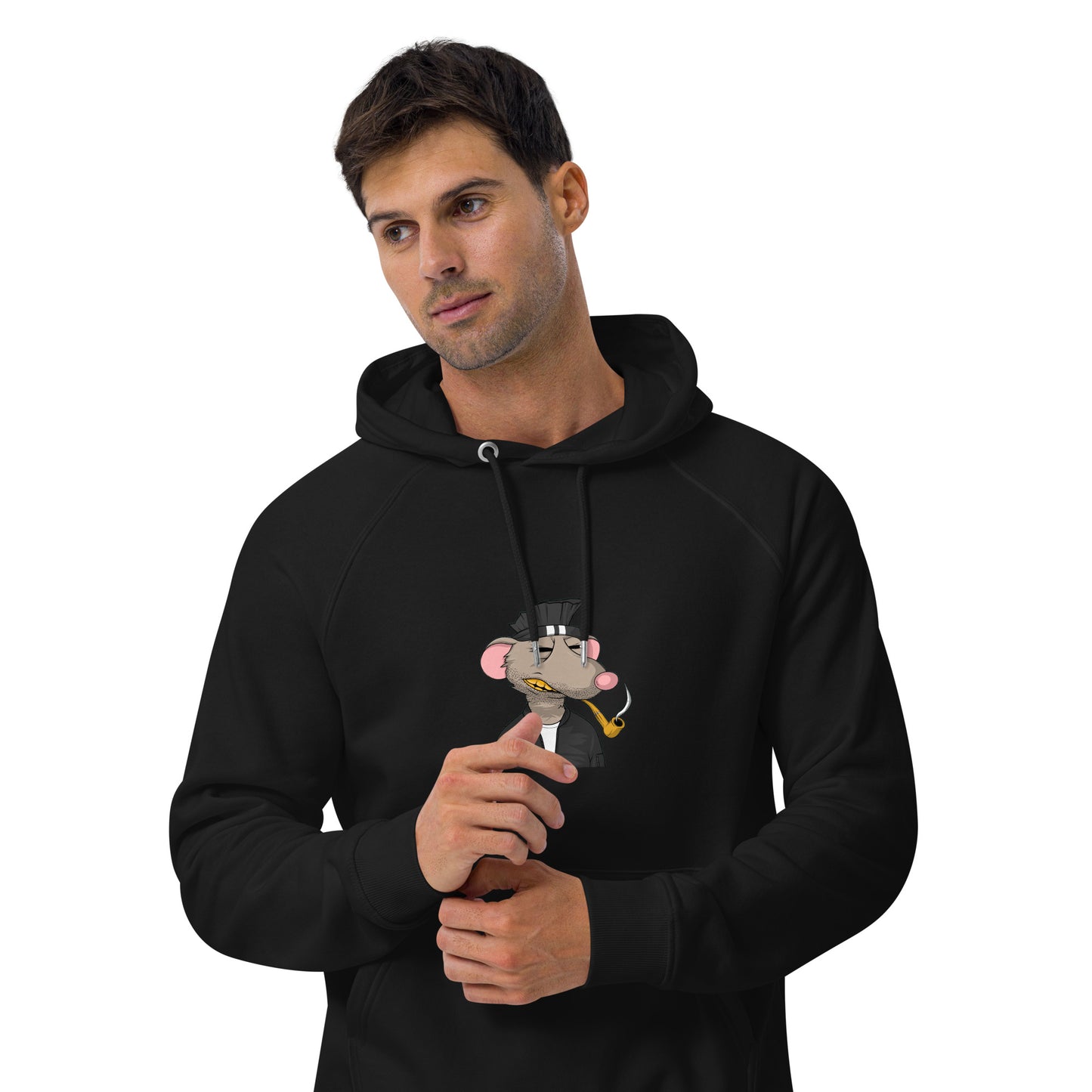 Unisex eco raglan hoodie feat Fat Rat #3320