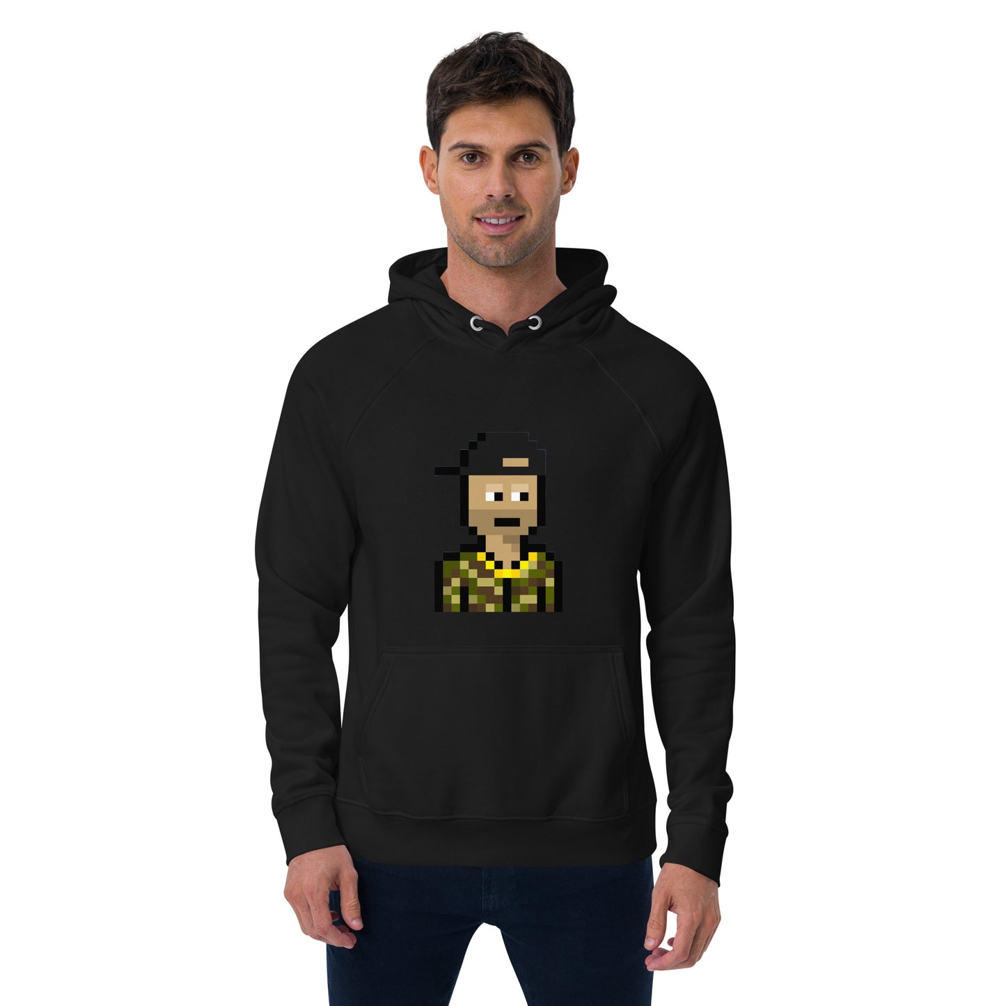 Unisex eco raglan hoodie feat Nakamigos #12679
