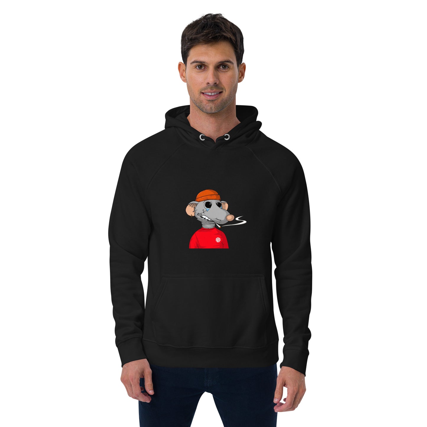 Unisex eco raglan hoodie feat Fat Rat #5295