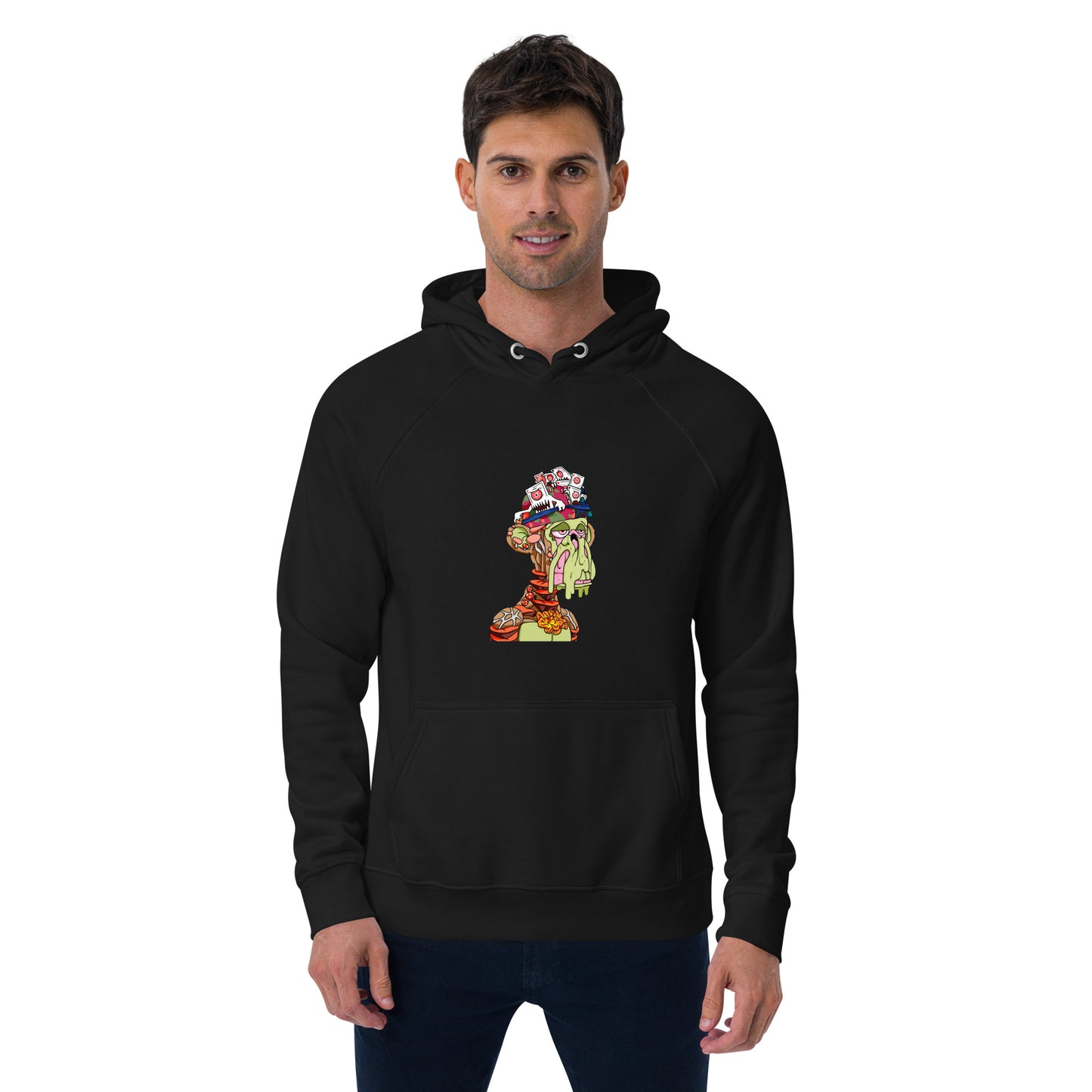Unisex eco raglan hoodie feat MAYC #5005