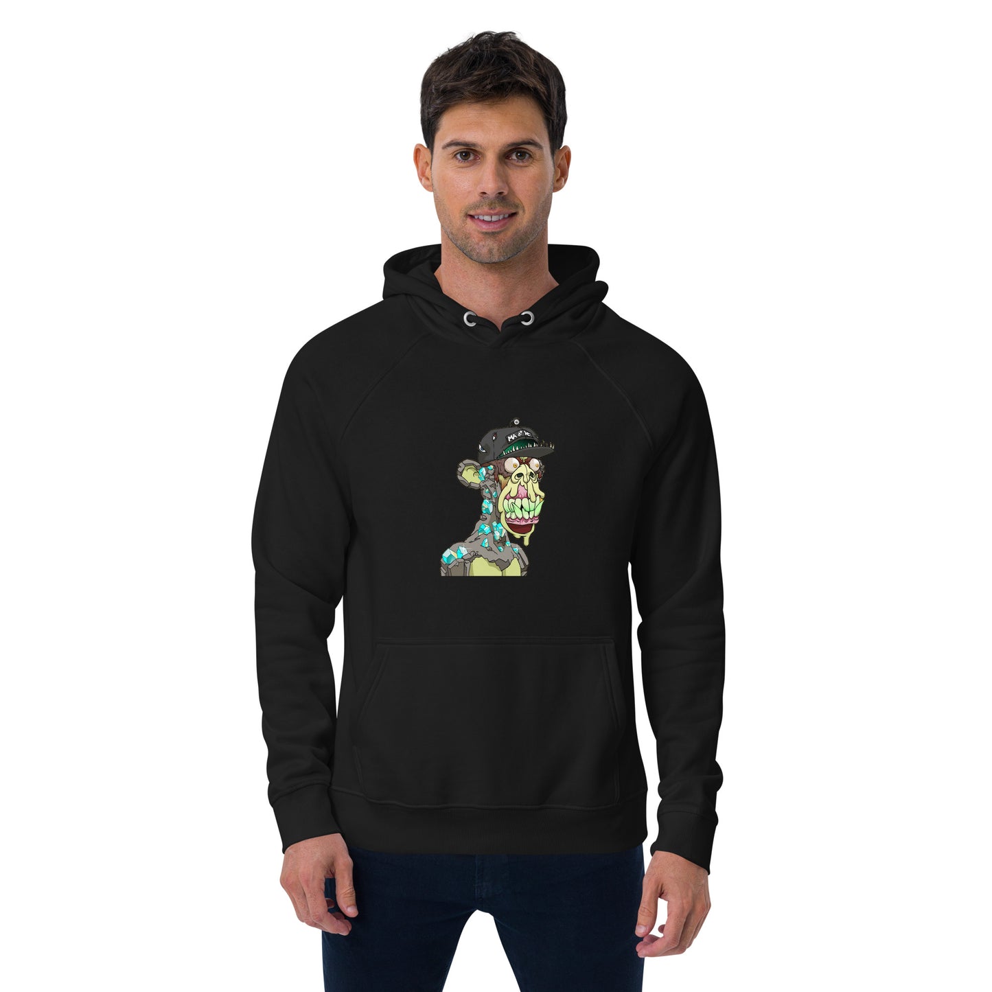 Unisex eco raglan hoodie feat MAYC #201