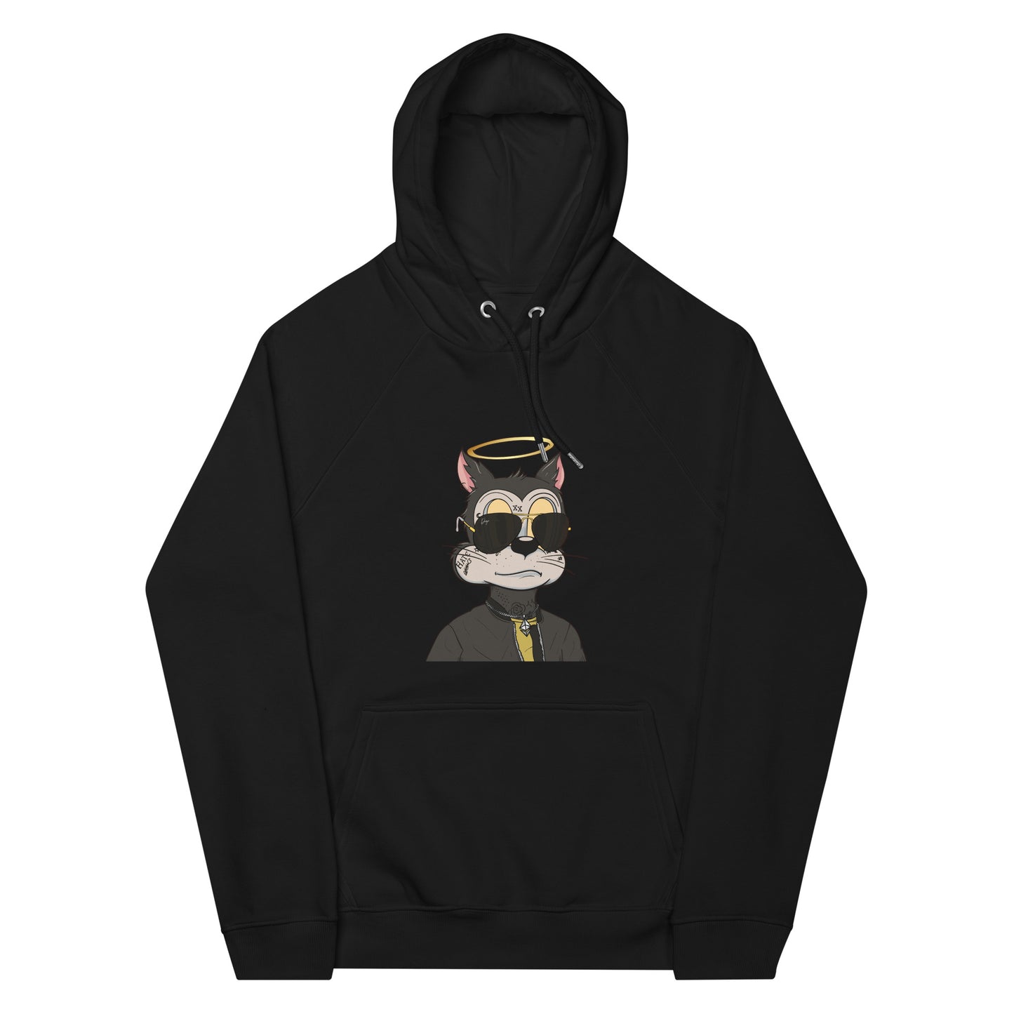 Unisex eco raglan hoodie feat TOON #8551