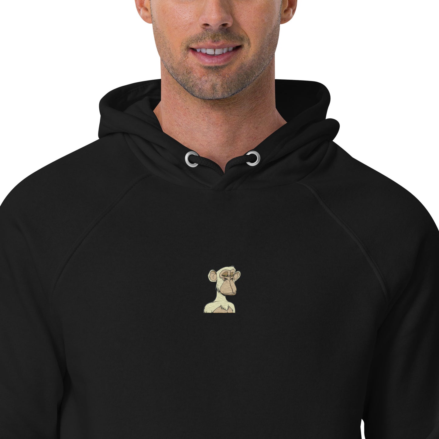 Unisex eco raglan hoodie feat BAYC #4039