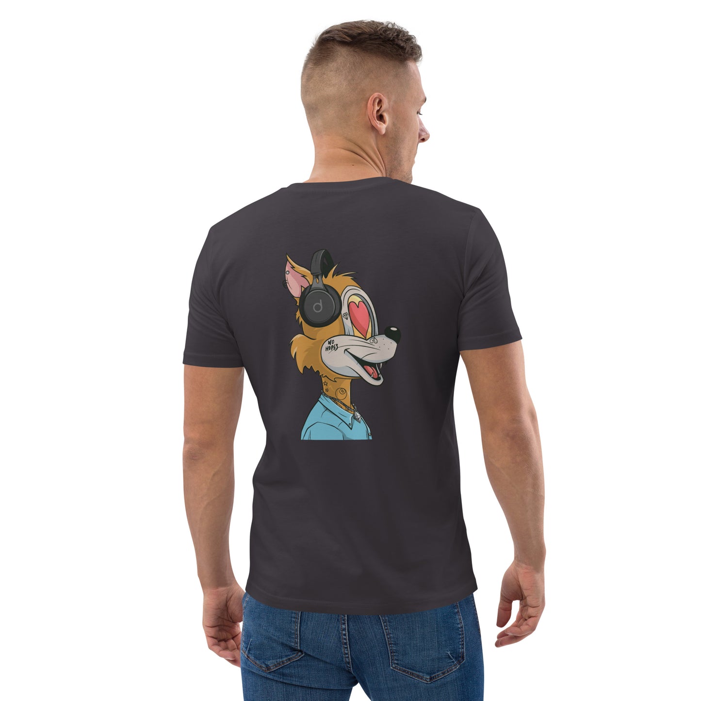 Unisex organic cotton t-shirt feat TOON #2425 (front embroidered + rear print)