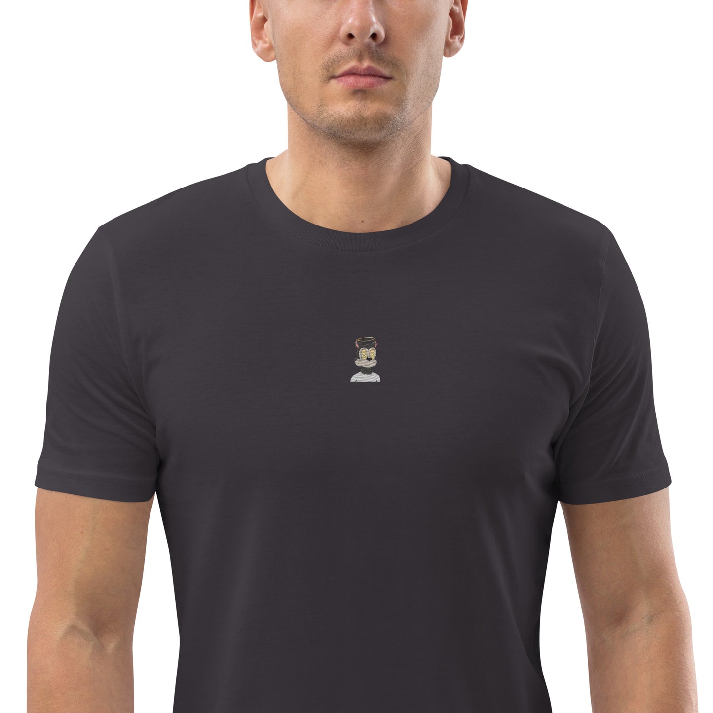 Unisex organic cotton t-shirt feat. TOON #590 (front embroidered + rear print)