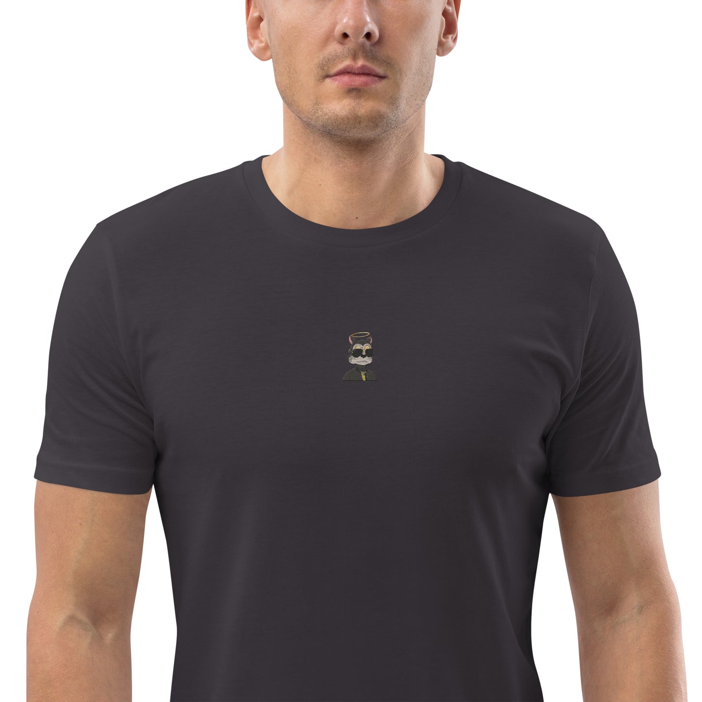 Unisex organic cotton t-shirt feat TOON #8551 (front embroidered + rear print)