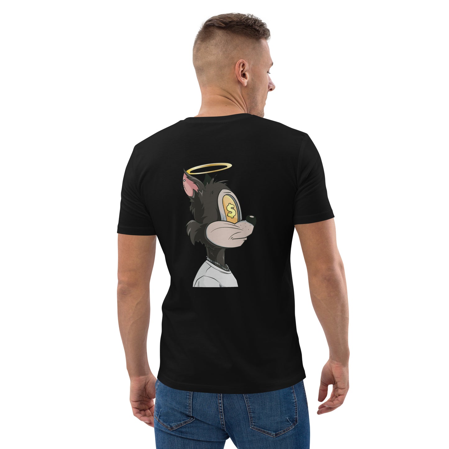 Unisex organic cotton t-shirt feat. TOON #590 (front embroidered + rear print)