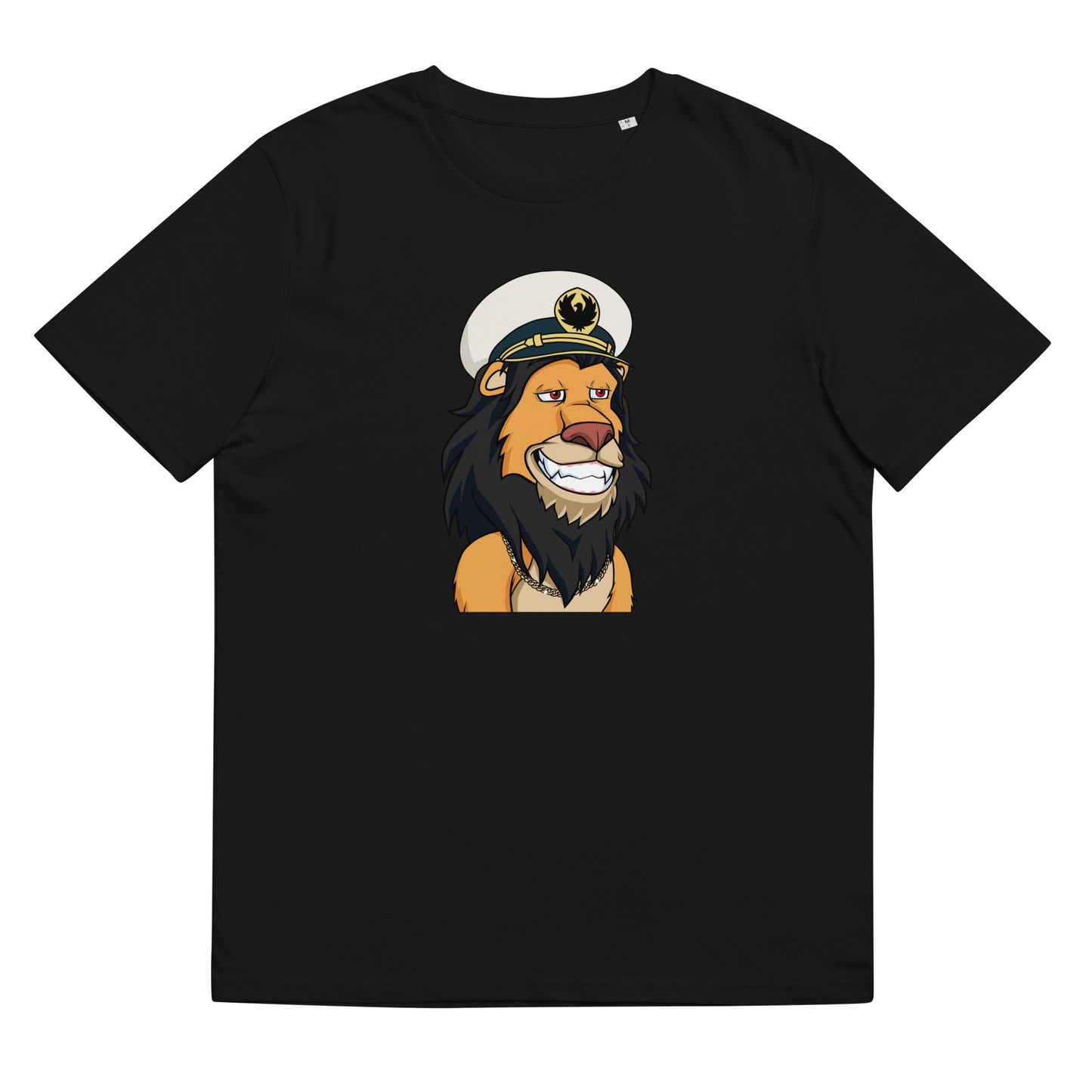 Unisex organic cotton t-shirt feat Lazy Lion #8067