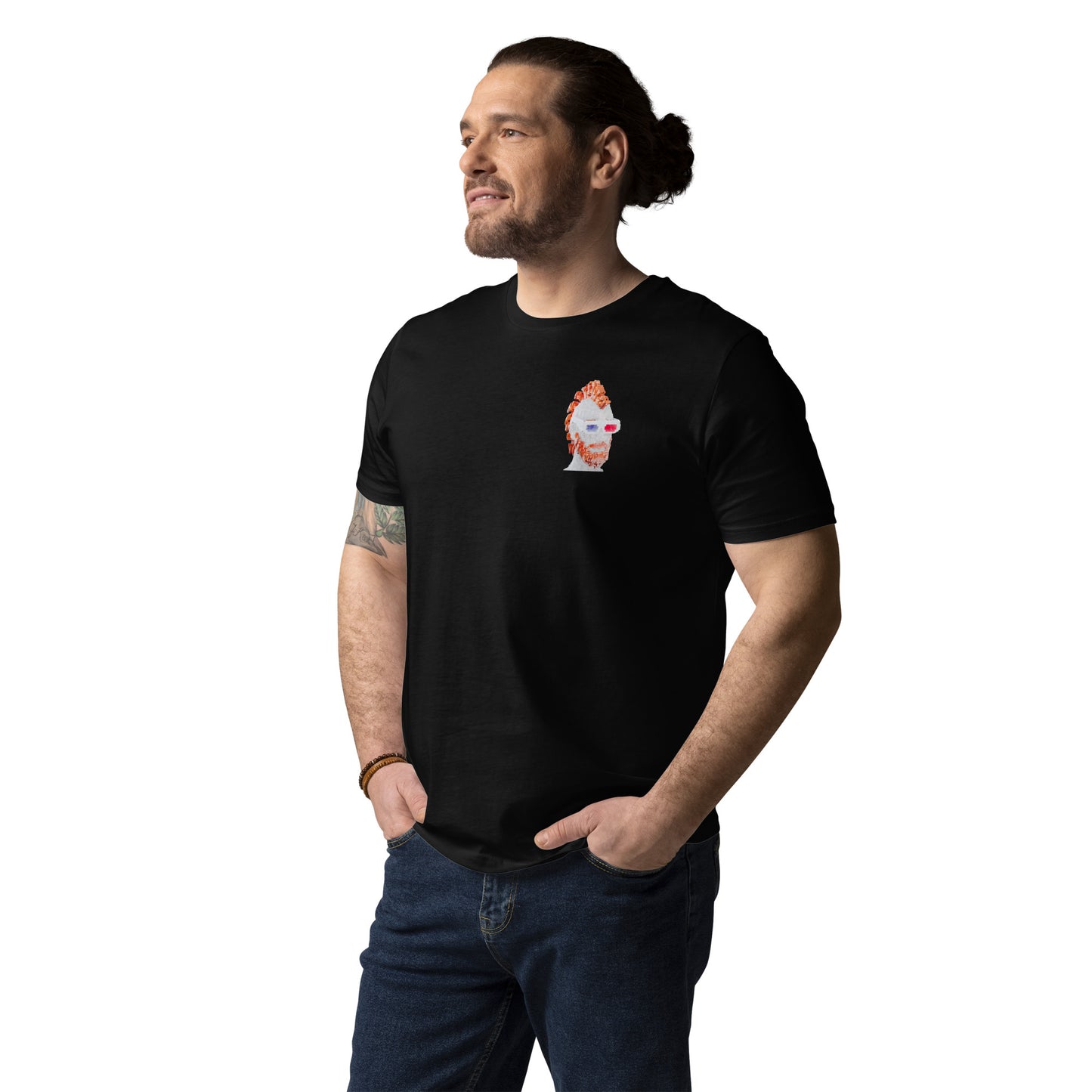 Unisex organic cotton t-shirt feat. BrightFutureGuy - Farcaster