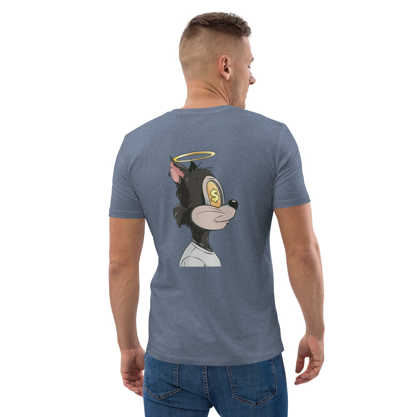 Unisex organic cotton t-shirt feat. TOON #590 (front embroidered + rear print)