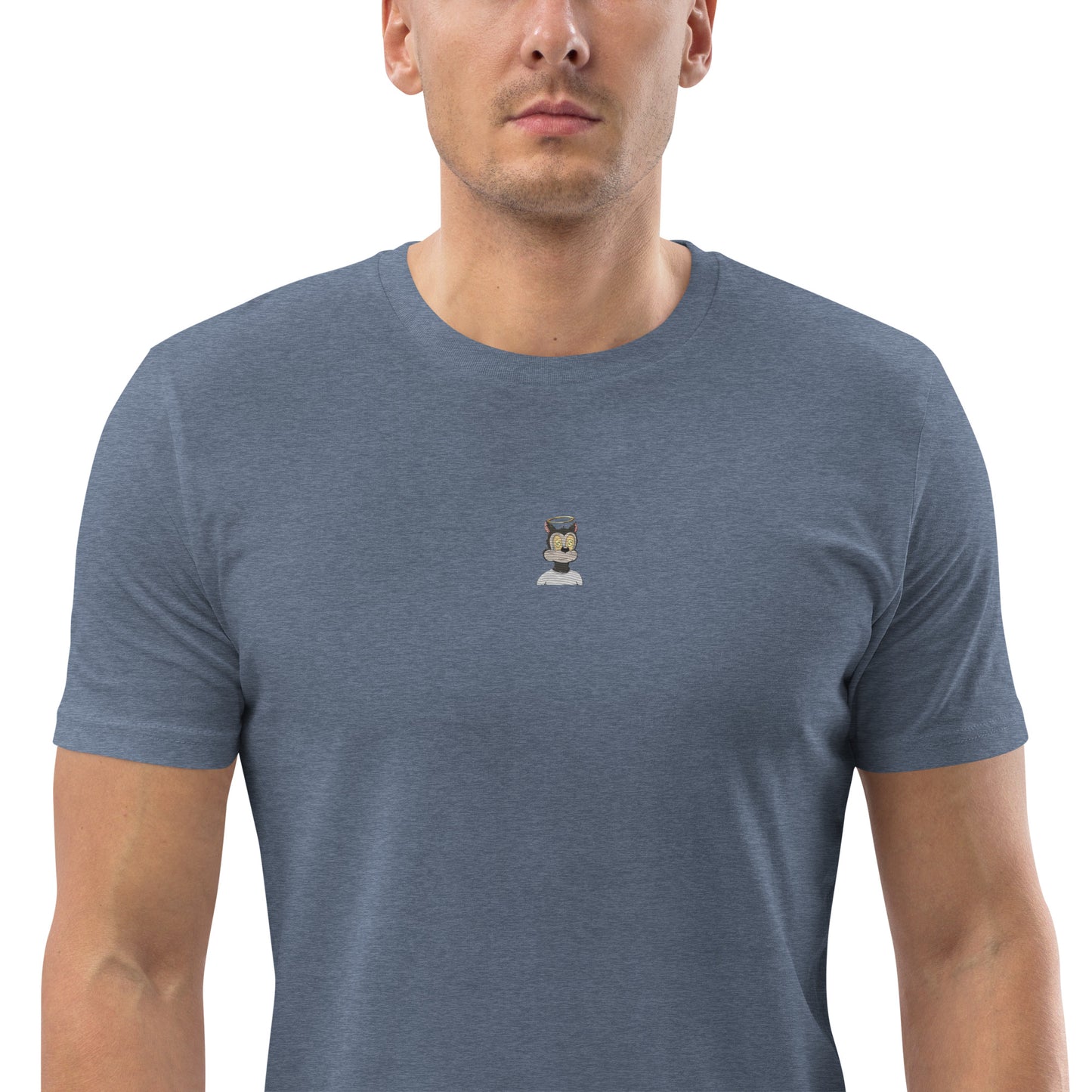 Unisex organic cotton t-shirt feat. TOON #590 (front embroidered + rear print)