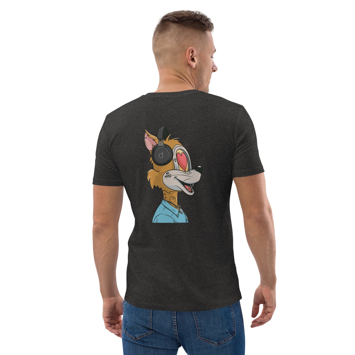 Unisex organic cotton t-shirt feat TOON #2425 (front embroidered + rear print)