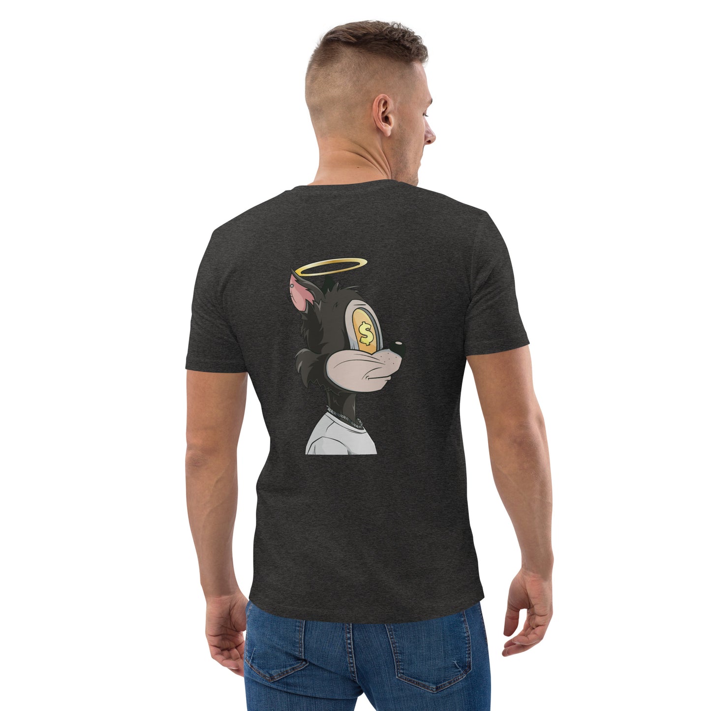 Unisex organic cotton t-shirt feat. TOON #590 (front embroidered + rear print)