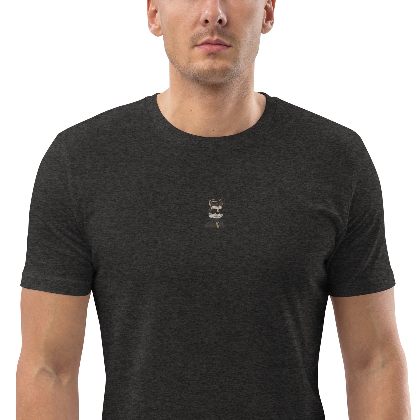 Unisex organic cotton t-shirt feat TOON #8551 (front embroidered + rear print)