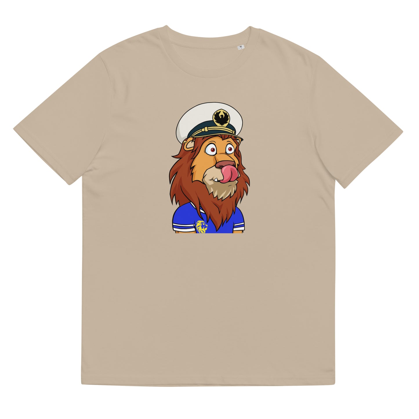 Unisex organic cotton t-shirt feat Lazy Lion #3317