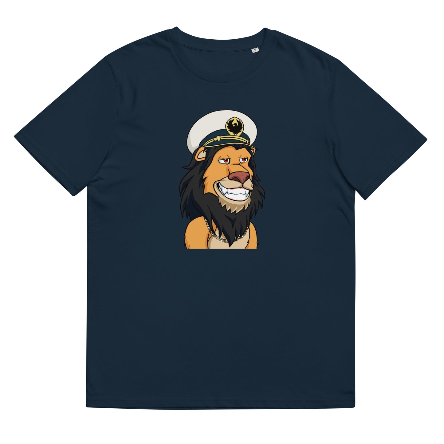 Unisex organic cotton t-shirt feat Lazy Lion #8067